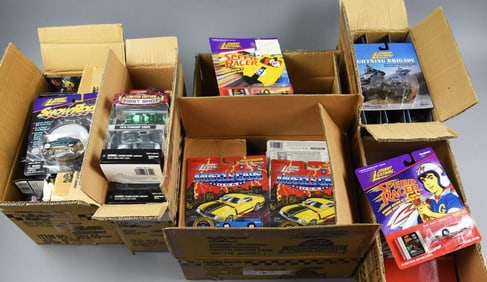 (6) 1990s-00s Johnny Lightning Factory Cases - MOC-NOS