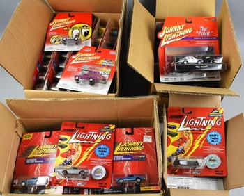 (66) 1990s-00s Johnny Lightning Assorted Die-Cast-MOC-NOS