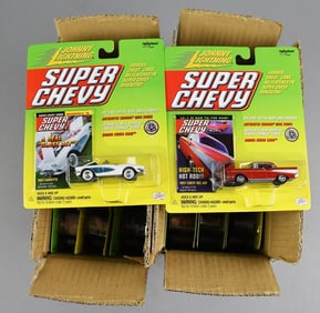 2000 Johnny Lightning Super Chevy Factory Cases-MOC-NOS