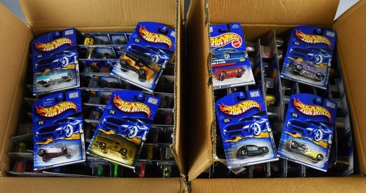 (2) 2001 Mattel Hot Wheels Factory Shipping Cases-MOC-NOS