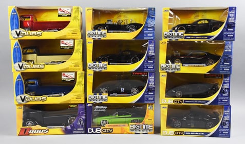 (12) 2000s Jada DubCity, VDubs and More-MIB-NOS