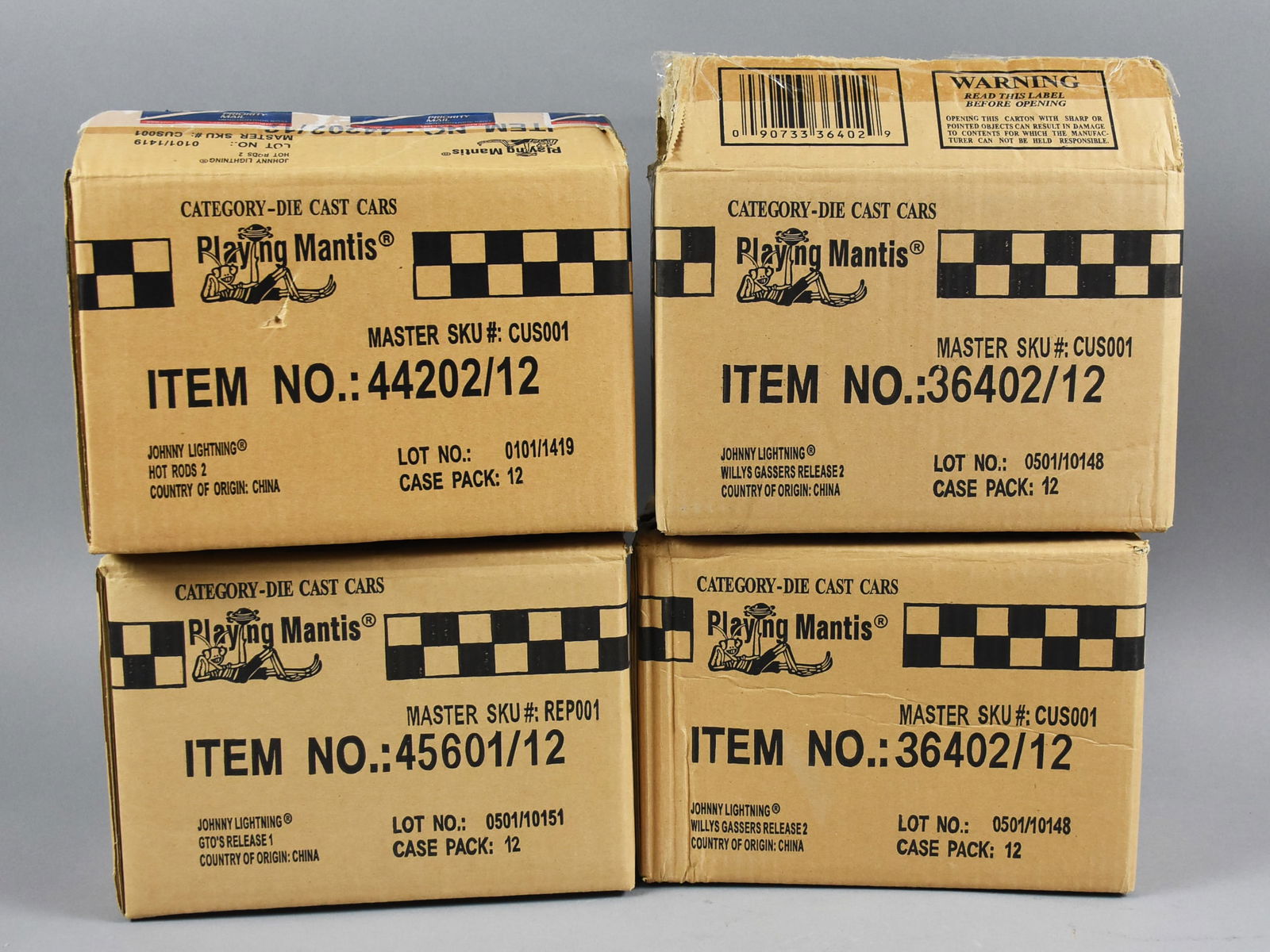 (4) 2000-01 Johnny Lightning Factory Shipping Cases-MOC-NOS (1 of 6)