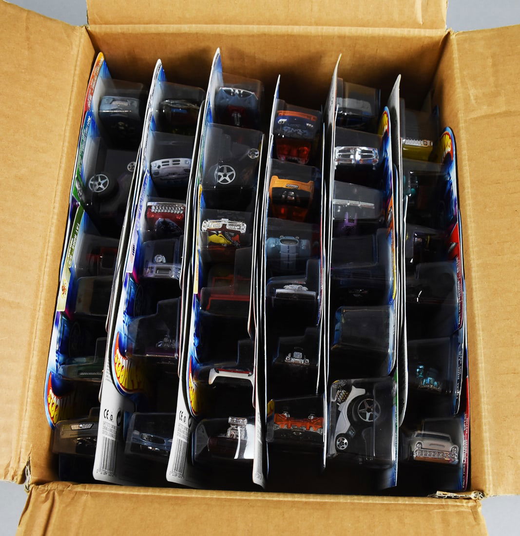 2000s Mattel Hot Wheels C4982 Factory Case-MOC-NOS: Lot is a 2000s Mattel Hot Wheels Die-Cast Factory Case-MOC-NOS. Case is C4982 and is full with 72 cars. Single owner collection from the largest toy collector on the West Coast.
