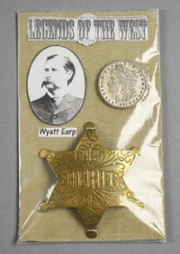 1891 Morgan - Legends of the West Wyatt Earp Replica Badge