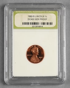 1992-S Lincoln Cent DCAM Gem Proof