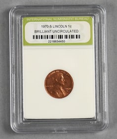 1970-S Lincoln Cent Brilliant Uncirculated INB