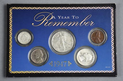 A Year to Remember 1947 Silver - Coin Set