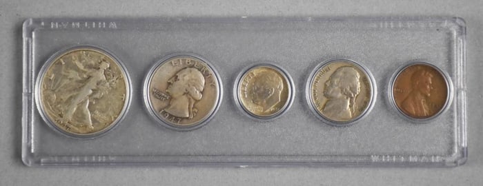 1947 Silver Coin Series in Protective Case