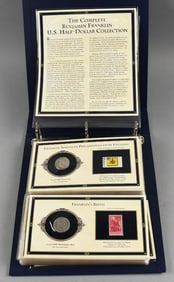 PCS Stamp & Coin Complete Franklin Silver Half Dollar Collection