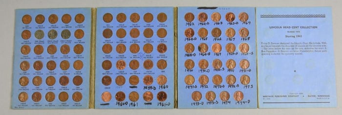 Whitman Lincoln Head Cent Book Number 2 1941-1974-Full