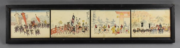 Uchida Jidai Festival Woodblock Postcard Japanese