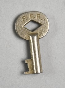 Antique Pennsylvania Railroad Co Cast Steel Key