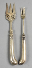1904 Levesley Brothers Meat & Seafood Forks, Original Box