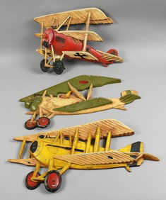 c1970 Vintage Midwest Cast Aluminum Airplanes