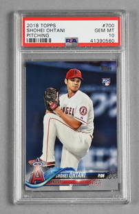 2018 Topps Chrome Shohei Ohtani Pitching, PSA GEM MT 10: 2018 Topps Chrome Shohei Ohtani Pitching, PSA GEM MT 10