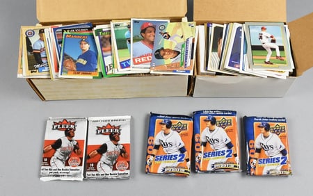 700+ 1980s-2000s Topps Fleer Baseball Cards Unopened Packs