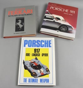 1980, 1987 & 1994 Porsche and Ferrari Books
