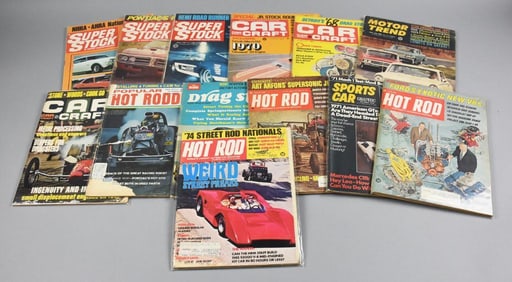 (13) 1960s-70s Hot Rod, Super Stock & More Magazines