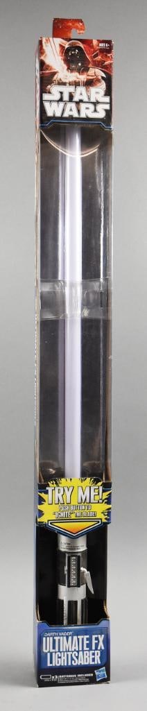 2011 Hasbro Star Wars Vader Ultimate FX Lightsaber-MIP-NOS: Lot is a 2011 Hasbro Star Wars Darth Vader Ultimate FX Lightsaber-MIP-NOS. Single owner collection from the largest toy collector on the West Coast.