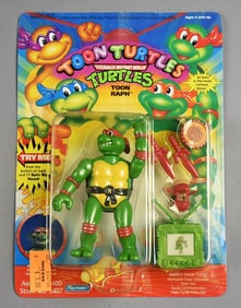 1992 Playmates TMNT Toon Turtles Ralph-Unpunched-MOC-NOS
