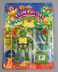 1992 Playmates TMNT Toon Turtles Leo-MOC-NOS
