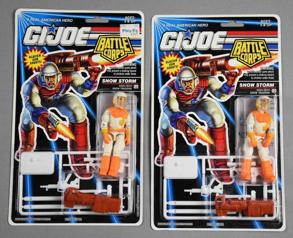 (2) 1992 GI Joe Battle Corps Snow Storm MOC-NOS: Lot is two 1992 Hasbro Joe GI Battle Corps?Snow Storm-MOC-NOS. Single owner collection from the largest toy collector on the West Coast.