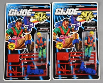 (2) 1992 Hasbro GI Joe Battle Corps Outback MOC-NOS