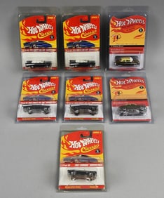 (7) 2000s Mattel Hot Wheels Classics PLUS Die-Cast-MOC-NOS