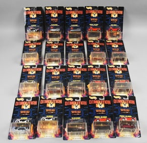 (20) 1993 Mattel Hot Wheels Demolition Man Die-Cast-MOC-NOS