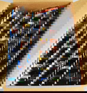 (107) 2000s Mattel Hot Wheels Assorted Die-Cast- MOC-NOS: Lot is 107 2000s Mattel Hot Wheels Assorted Die-Cast- MOC-NOS. Unsorted, may contain duplicates. Single owner collection from the largest toy collector on the West Coast.