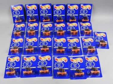 (25) 1994 Hot Wheels Flintstone Flintmobile MOC-NOS