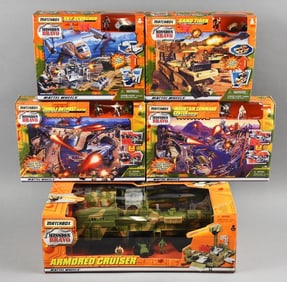 (5) 1998-99 Matchbox Mission Bravo Play Sets-MIB-NOS
