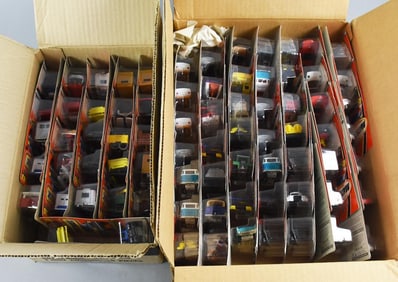 (76) 1990s-00s Mattel Matchbox Factory Case PLUS MOC-NOS