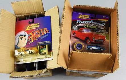 (68) 1990s-00s Johnny Lighting Factory Sealed Cases-MIB-NOS