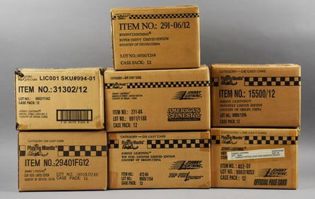 (7) Playing Mantis Johnny Lightning Factory Sealed Cases NOS