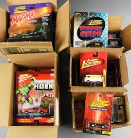 (5) 1990s-00s Johnny Lightning Factory Cases - MOC-NOS