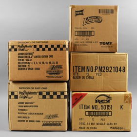 (5) Johnny Lightning/RC2 Factory Cases, Four Sealed-MIB-NOS