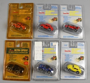 (6) 1991 Darda Motorized Cars - Die-Cast - MOC-NOS