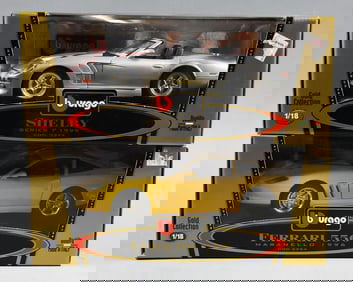 (2) Burago Shelby & Ferrari 550 1/18 Scale - MIB-NOS