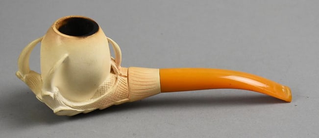 Vintage Kazim Eagle Talon Meerschaum Pipe in Case