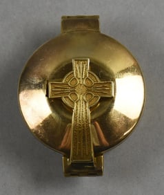 Vintage FC Ziegler Vermeil Sterling Church Pyx