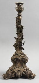 Antique German Gunther 800 Silver Victorian Candlestick