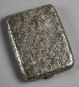 Antique Japanese Sterling Silver Cigarette/Card Case