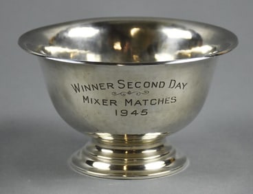 1945 Sedlacek & Co Sterling Golf Trophy Bowl, 172g