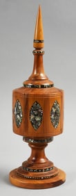 Vintage Mother of Pearl Folk Art Miniature Instrument Display