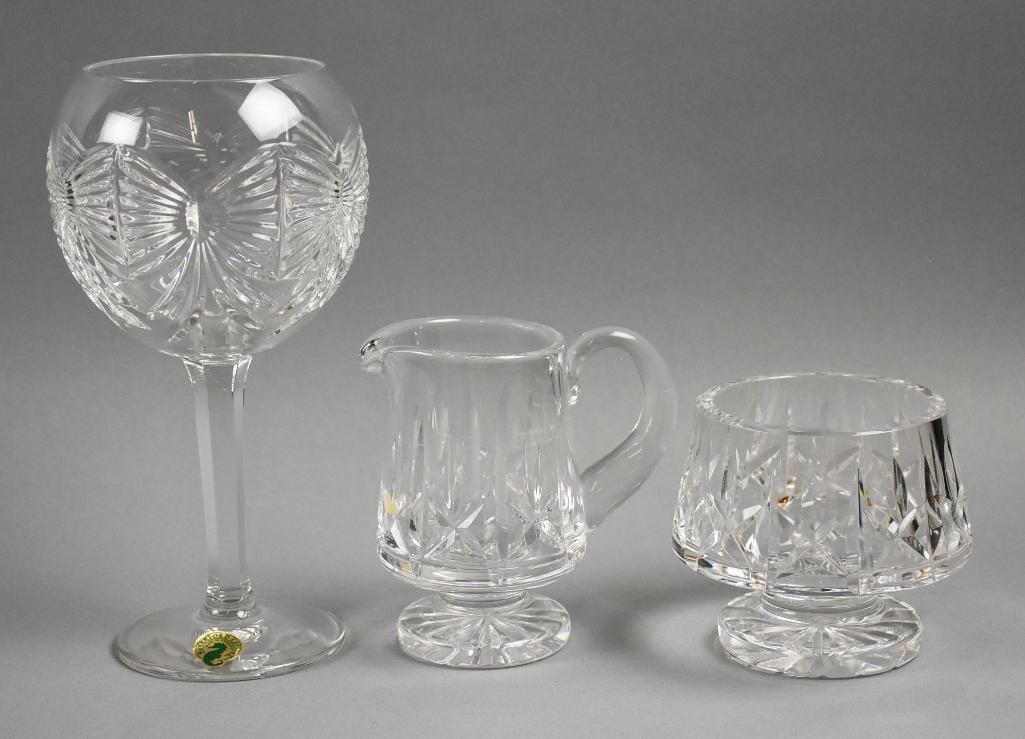 Waterford Crystal Millennium Glass, Cream & Sugar Bowl (1 of 7)