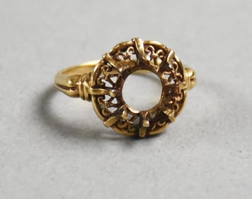 Vintage 14K Gold 1ct Setting