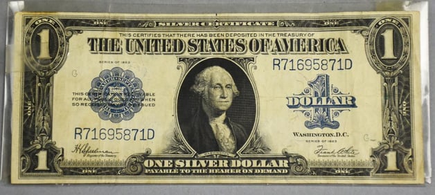 1923 $1 One Dollar Horse Blanket Silver Certificate