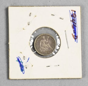 1861 Seated Liberty Half Dime - Very Fine