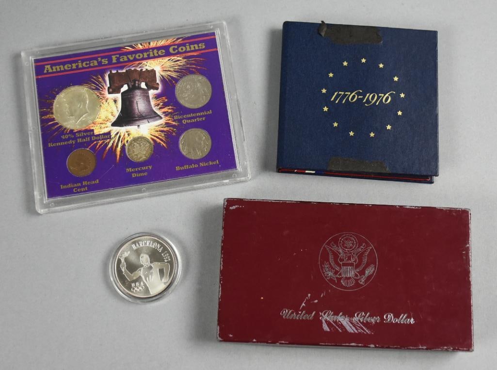 Assorted Olympics & United States Mint Coins, Fine-40%-90% (1 of 8)